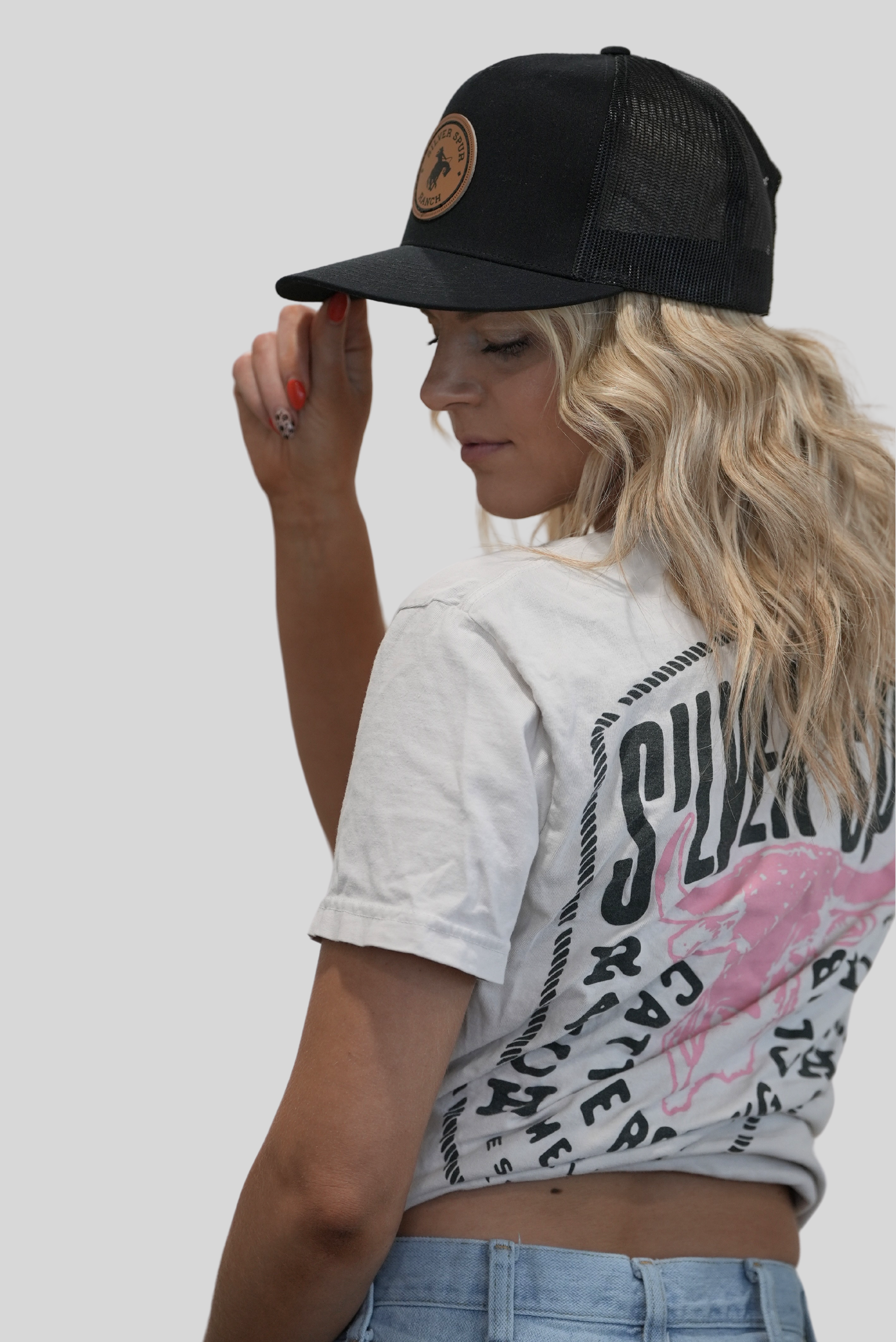 SSR LEATHER PATCH HAT - BLACK (8 Entries)