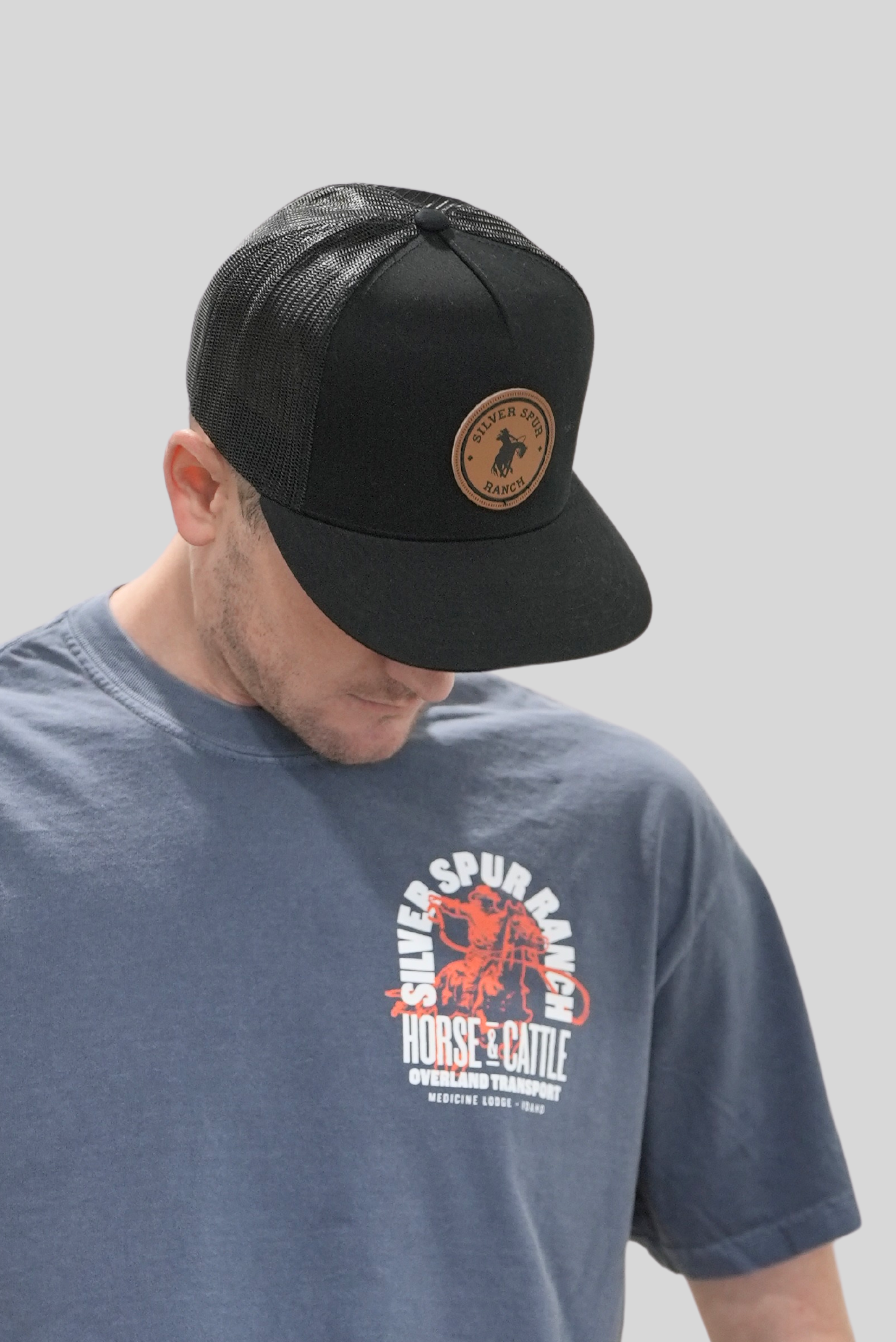 SSR LEATHER PATCH HAT - BLACK (8 Entries)